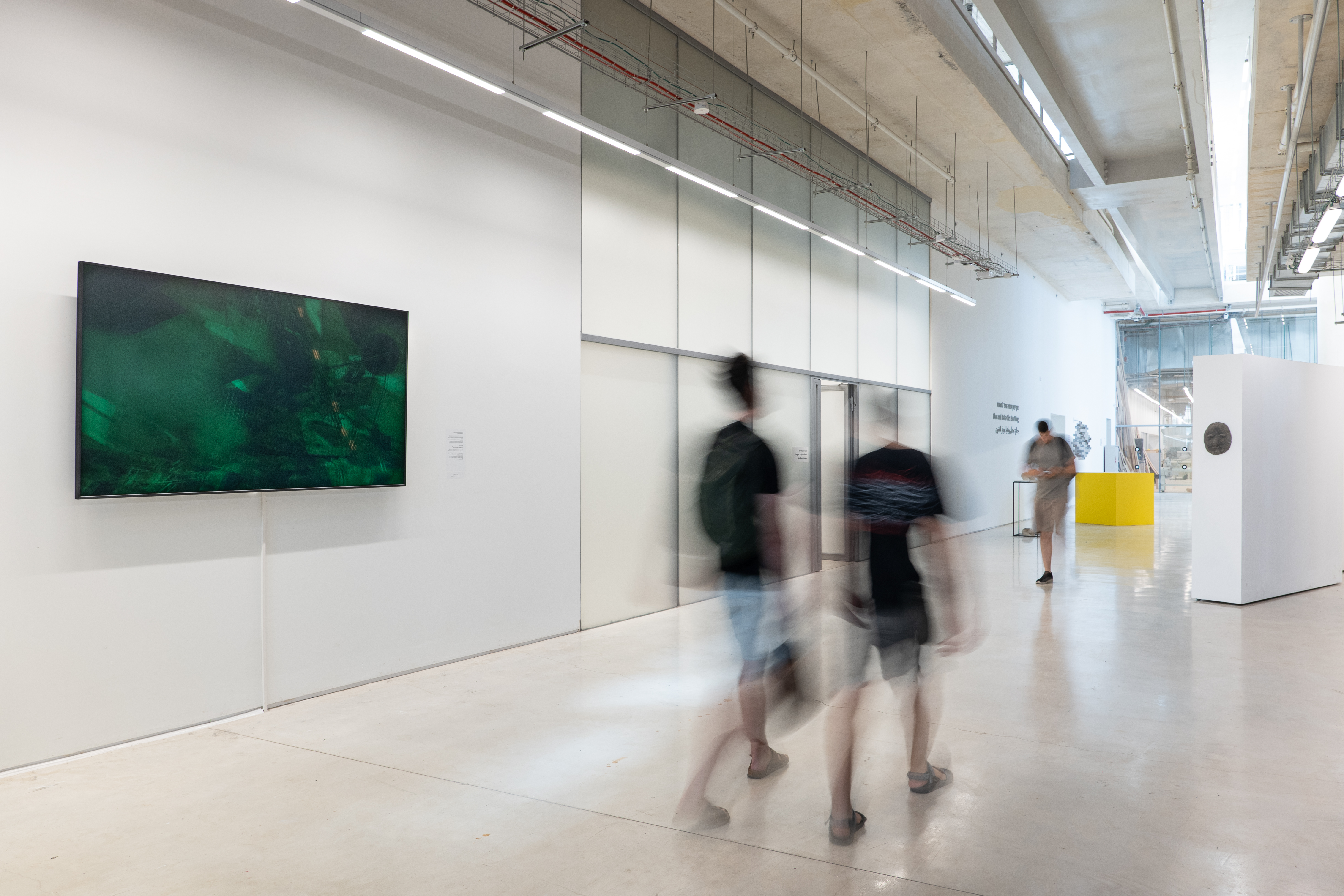 Architectural view of the Bezalel exhibition hall